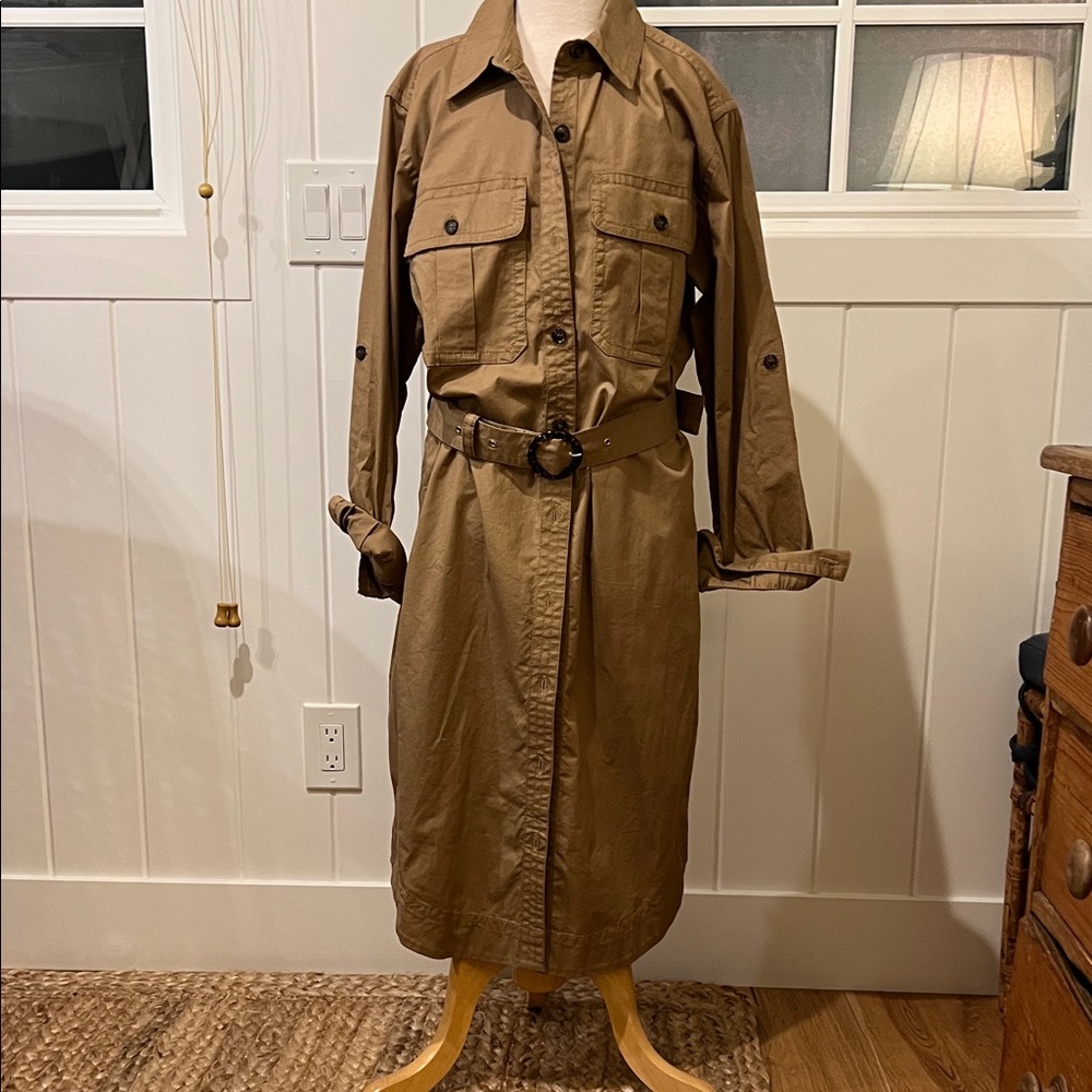 Banana Republic Tan Shirt Dress